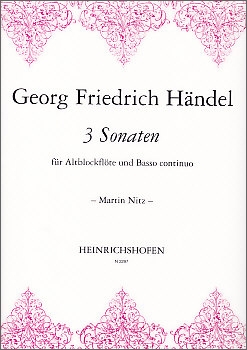 Händel, Georg Friedrich - Drei Sonaten HWV 374-376 - Altblockflöte und Basso continuo