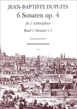 Dupuits, Jean Baptiste - 6 Sonaten op. 4 -  Heft 1 2 Altblockflöten