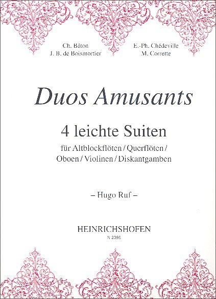 Duos Amusantes - Vier leichte Suiten - 2 Altblockflöten