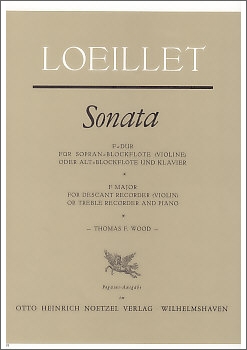 Loeillet, Jean Baptiste - Sonata F-dur - Sopranblockflöte und Basso continuo