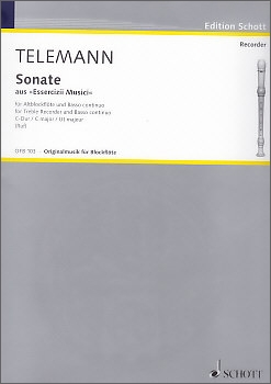 Telemann, Georg Philipp - Sonate C-dur - Altblockflöte und Basso continuo