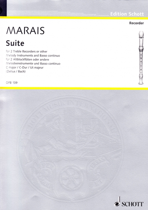 Marais, Marin - Suite C-dur - 2 Altblockflöten und Bc.