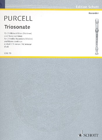 Purcell, Daniel - Triosonate d-moll  - 2 Altblockflöten und Bc.