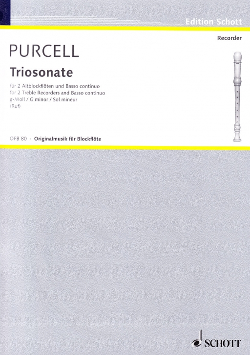Purcell, Daniel - Triosonate g-moll  - 2 Altblockflöten und Bc.