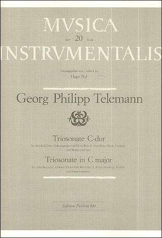 Telemann, Georg Philipp - Triosonate C-dur - Altblockflöte, Diskantgambe und Bc.