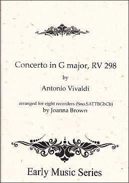 Vivaldi, Antonio - Concerto G major RV 298  - recorder orchestra