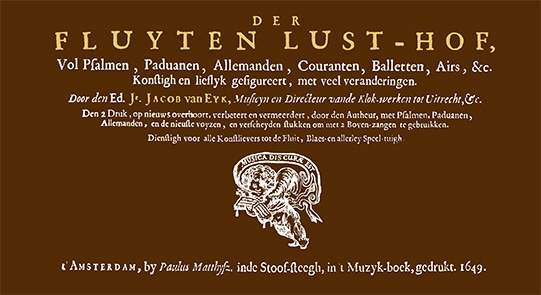 Eyck, Jacob van - Der Fluyten Lust-hof  - facsimile