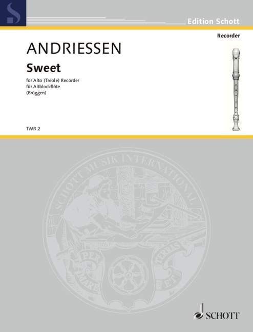 Andriessen, Louis - Sweet - Altblockflöte Solo