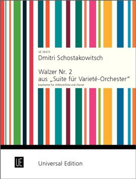 Schostakowitsch, Dmitri - Walzer Nr. 2 - Altblockflöte und Klavier