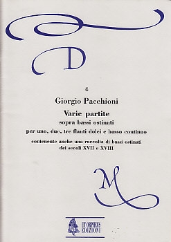 Pacchioni, Giorgio - Varie partite  - 1-3 Blockflöten und Bc