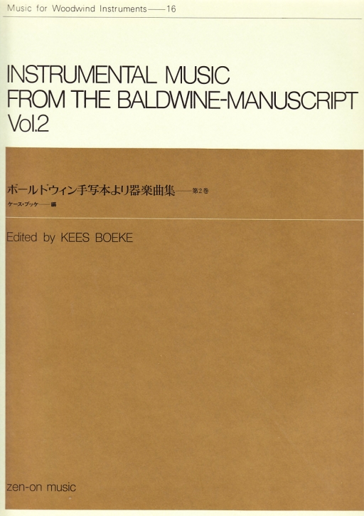 Baldwine Manuscript Vol. 1 -  2 bis 3 Blockflöten