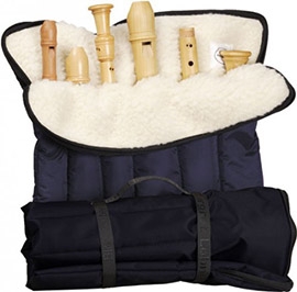 Roll Bag With Six Slots, blue