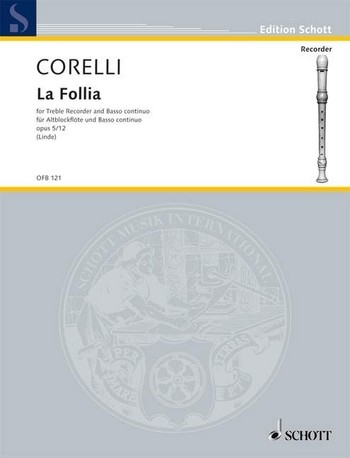 Corelli, Arcangelo - La Follia -Treble and Basso continuo