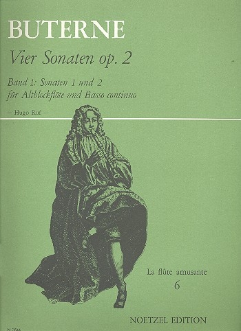 Buterne, Charles - Vier Sonaten op. 2, Band 1 - Altblockflöte und Basso continuo