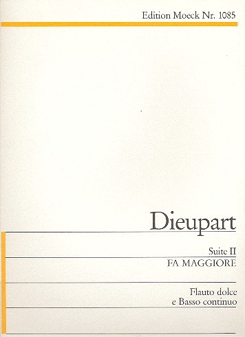 Dieupart, Charles - Suite 2 F-dur - Altblockflöte und Basso continuo