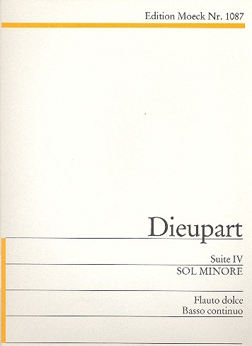 Dieupart, Charles - Suite 4 g-moll - Altblockflöte und Basso continuo