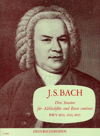 Bach, Johann Sebastian - Drei Sonaten - Altblockflöte und Basso continuo
