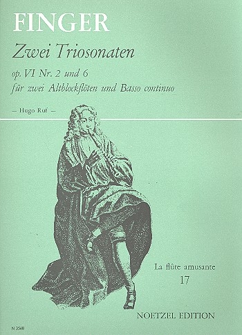 Finger, Gottfried - Zwei Triosonaten op. VI Nr. 2 und 6 - 2 Altblockflöten und Bc.