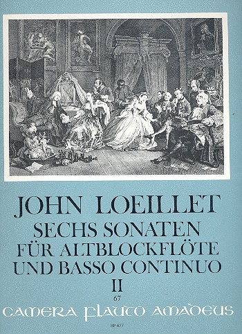 Loeillet, John - Sechs Sonaten op. 3 Band 2 - Altblockflöte und Basso continuo