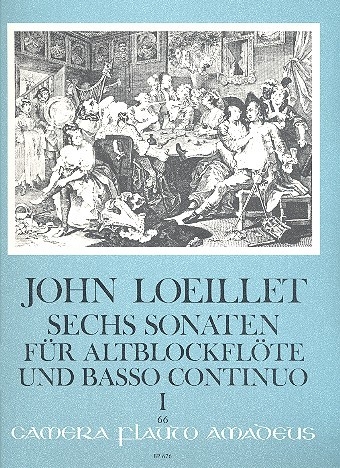 Loeillet, John - Sechs Sonaten op. 3 Band 1 - Altblockflöte und Basso continuo