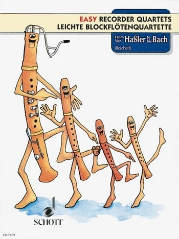 Leichte Blockflötenquartette  - Band 1 Von Hassler bis Bach SATB