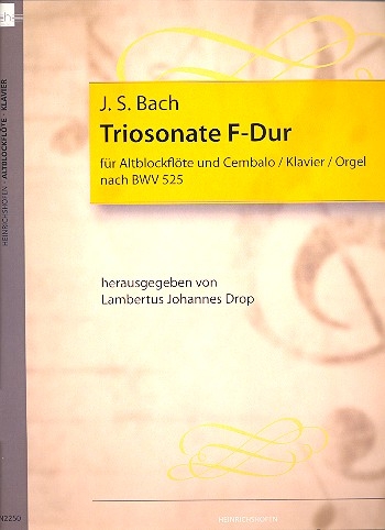 Bach, Johann Sebastian - Sonate F-dur - Altblockflöte und obligates Cembalo