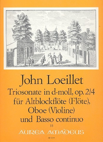 Loeillet, John - Triosonate d-moll op.2/4 - Altblockflöte, Oboe und Bc.