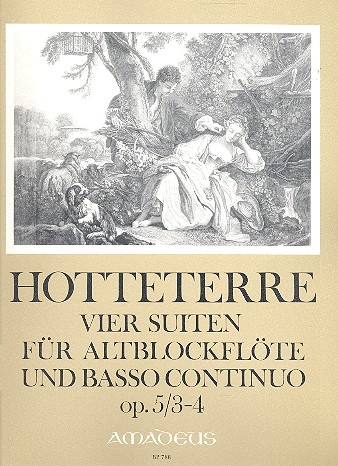 Hotteterre, Jaques - Vier Suiten op. 5  Band 2 - Altblockflöte und Basso continuo