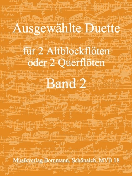 Bornmann, Johannes (Hrg.) - Ausgewählte Duette Band 2 - 2 Altblockflöten