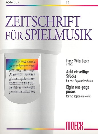 Müller-Busch, Franz - Acht einseitige Stücke - SS