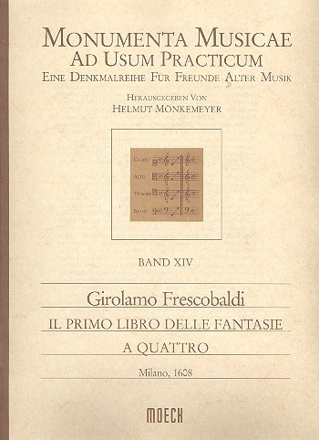 Frescobaldi, Girolamo - Il primo libro delle fantasie a quattro - SATB