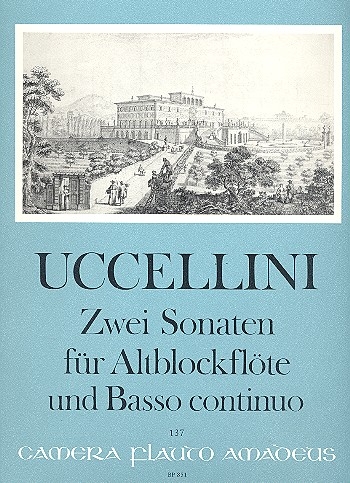 Uccellini, Marco - Zwei Sonaten - Altblockflöte und Basso continuo