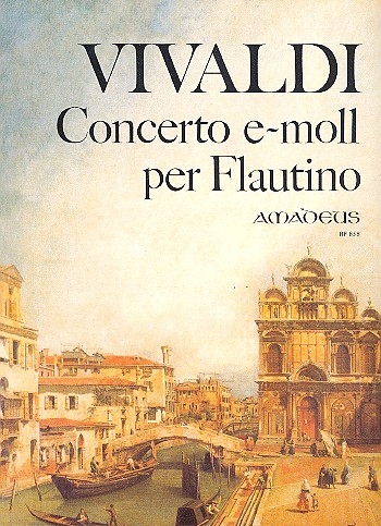 Vivaldi, Antonio - Concerto e-moll - Klavierauszug Sopranblockflöte und Streicher