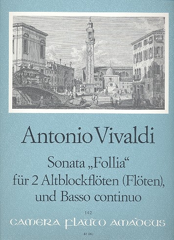 Vivaldi, Antonio - Sonata "La Follia"  - 2 Altblockflöten und Bc.