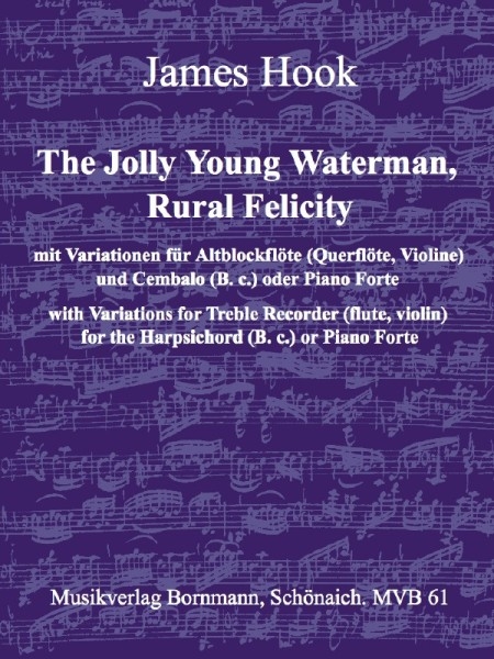 Hook, James - Zwei Lieder mit Variationen - Altblockflöte und Basso continuo