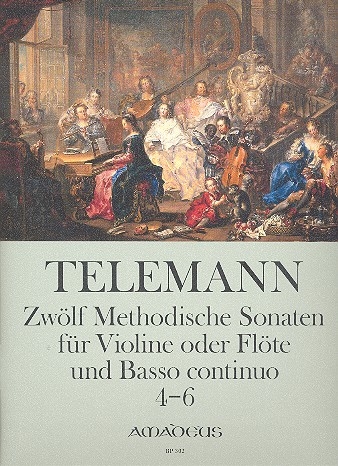 Telemann, Georg Philipp - 12 methodische Sonaten, Band 2 - Sopranblockflöte und Basso continuo