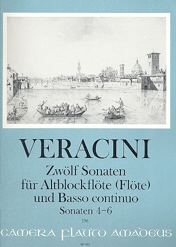 Veracini, Francesco - Zwölf Sonaten Band 2 - Altblockflöte und Basso continuo