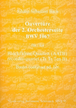 Bach, Johann Sebastian - Ouverture of 2. orchestra suite - AATB / Bc.