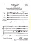 Bach, Johann Sebastian - Fuge a-moll  - SATB und Percussion ad lib.