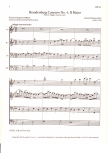 Bach, Johann Sebastian - Brandenburgisches Konzert Nr. 6 - 2. Satz AABB (Partitur)