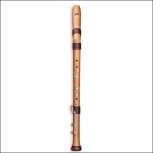 bass recorder Mollenhauer 4527K Adri's Traumflöte, bend neck, pearwood