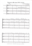 Telemann, Georg Philipp - Quartett B-major- ATTB