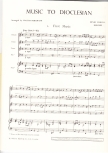 Purcell, Henry - Music to Dioclesian - SATB und Bc.