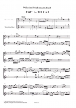 Bach, Wilhelm Friedemann - Zwei Duette - TT/AT