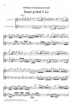 Bach, Wilhelm Friedemann - Zwei Duette - TT/AT