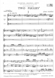 Pachelbel, Johann - Two Fugues -  SAT
